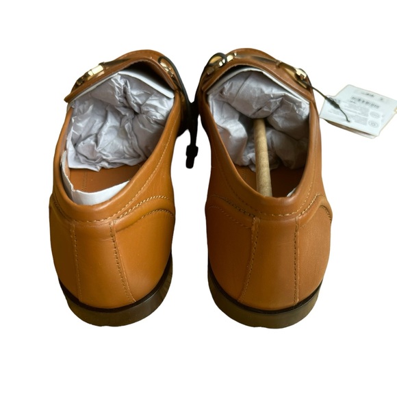 Zara Brown Leather Moccasin Size 10 NWT - Picture 4 of 8